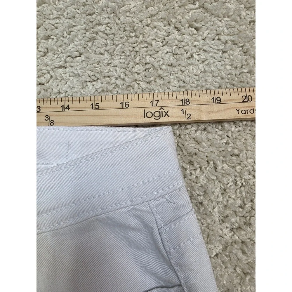 VGS Denim Jeans Womens 16 White Studded Pockets‎ Casual Travel Pants Weekend Fun